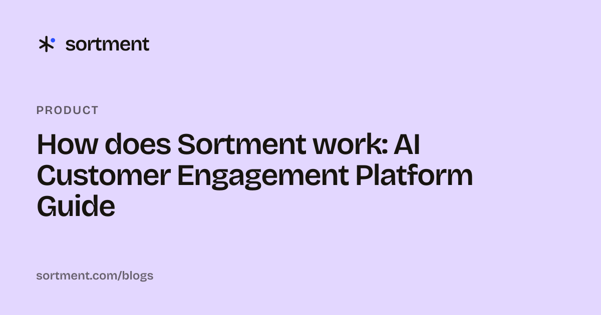 How does Sortment work: AI Customer Engagement Platform Guide