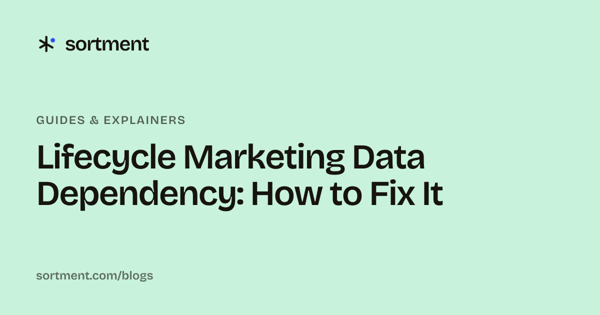 Lifecycle Marketing Data Dependency: How to Fix It