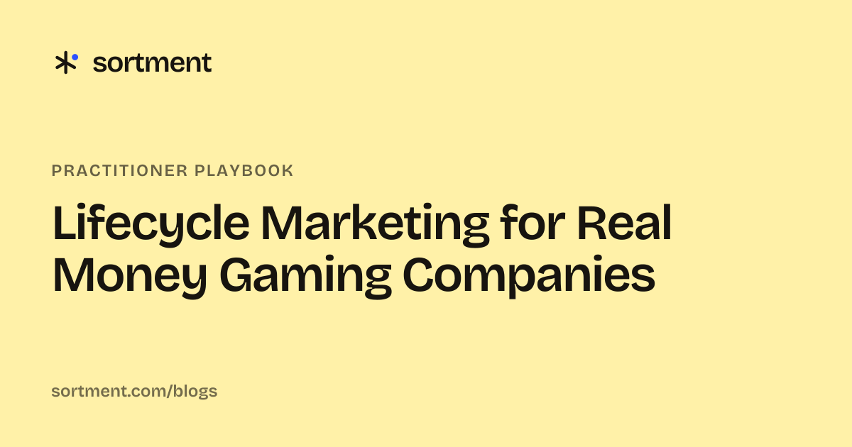 Lifecycle Marketing for Real Money Gaming Companies