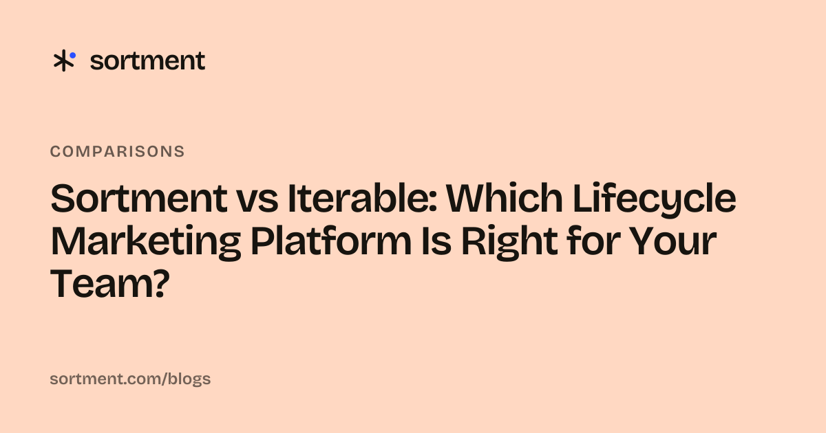 Sortment vs Iterable: Which Lifecycle Marketing Platform Is Right for Your Team?